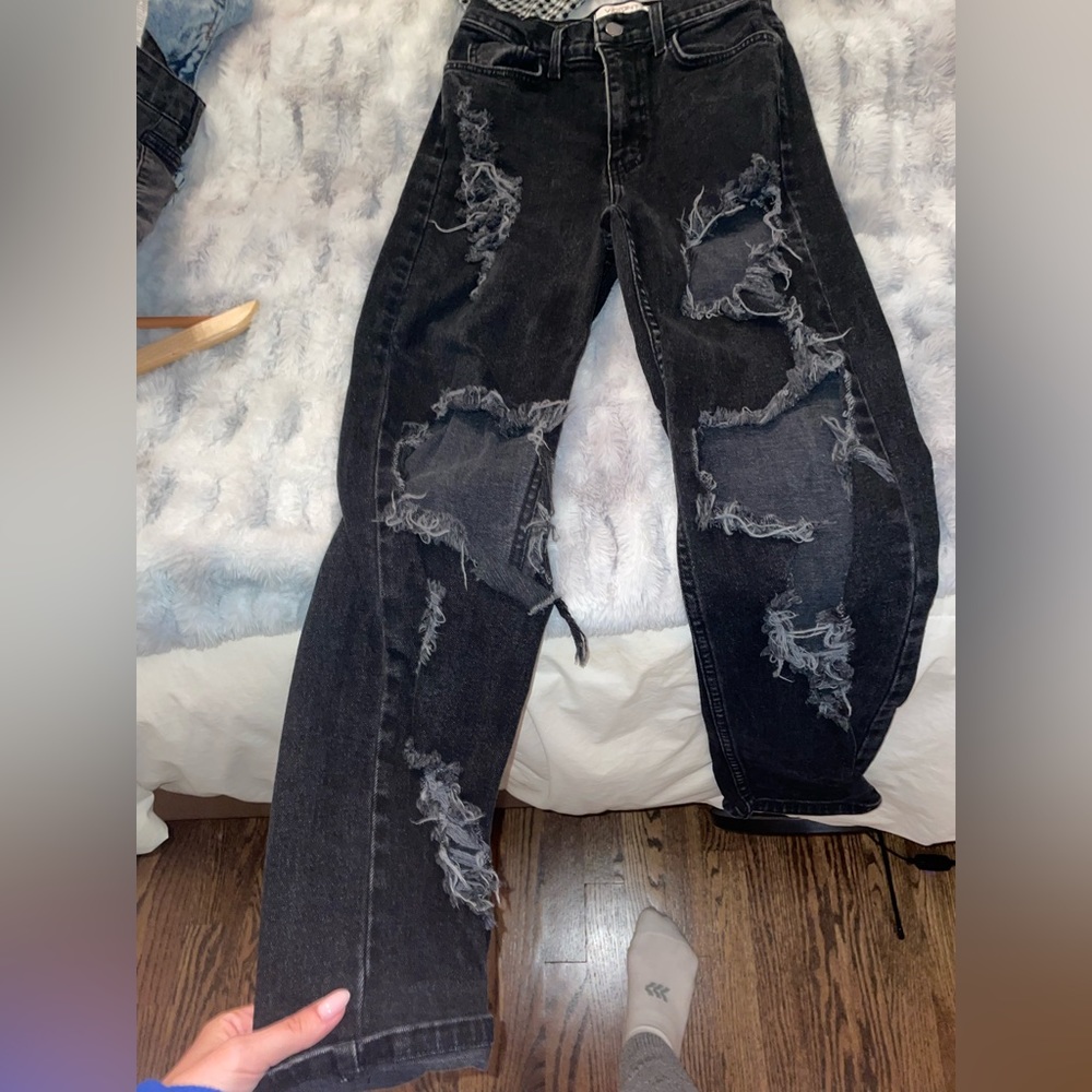 Black Ripped Jeans - Picture 3 of 7